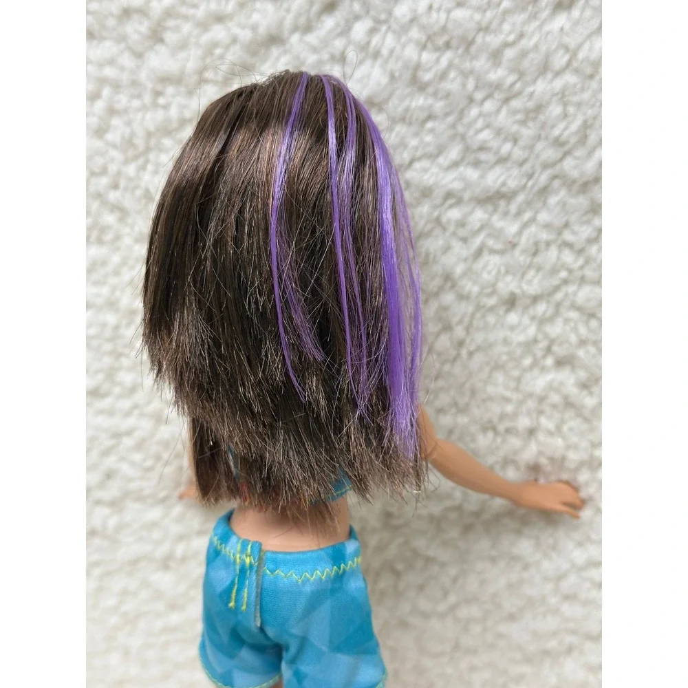 Modern Barbie Skipper Doll Malibu Surf  Purple Hair Articulated Toy